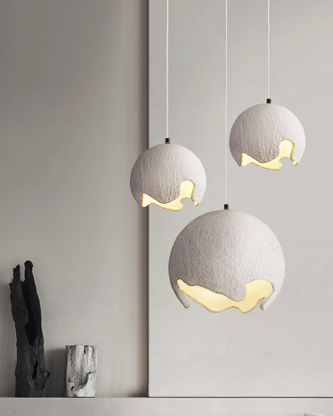 Geometryczny Wiszący Lampa z Żywicy