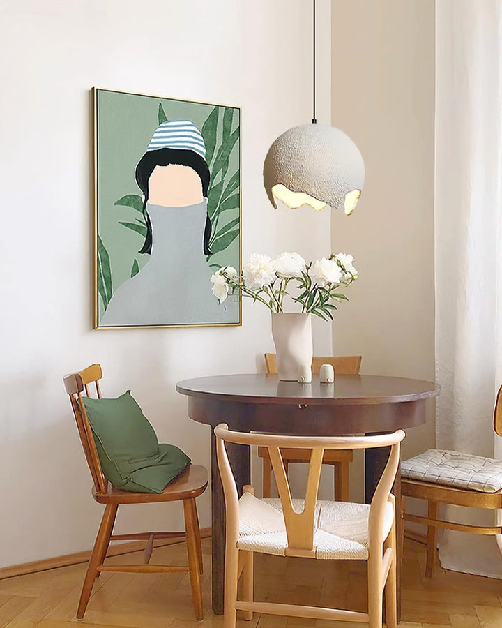 Geometryczny Wiszący Lampa z Żywicy