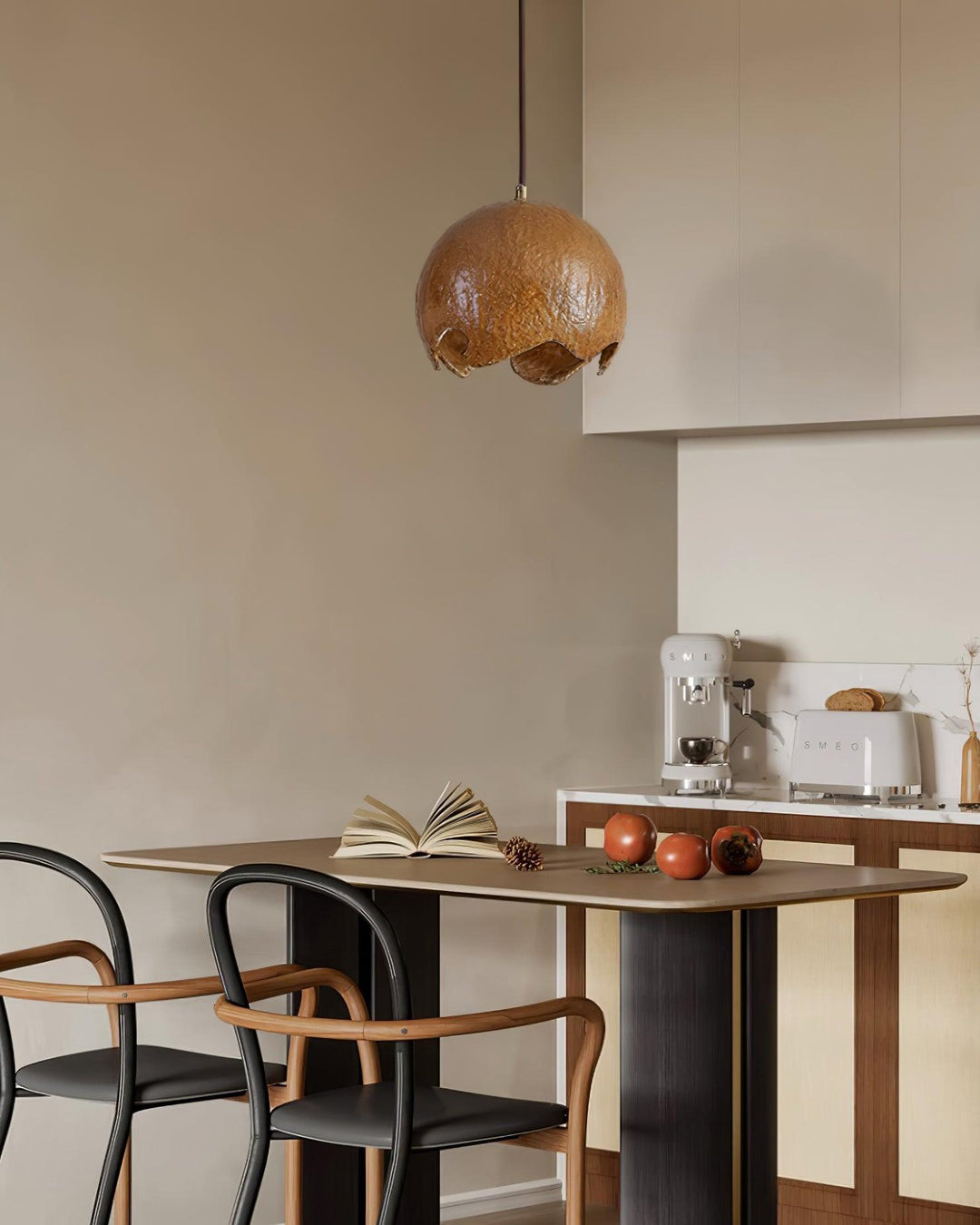Geometryczny Wiszący Lampa z Żywicy