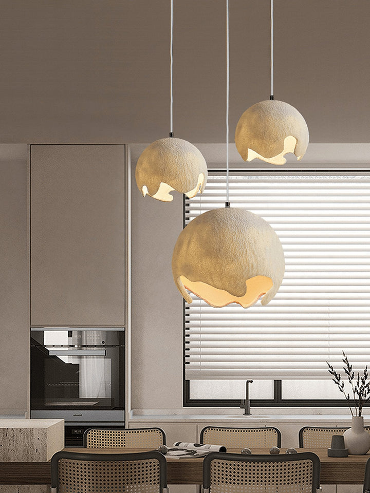 Geometryczny Wiszący Lampa z Żywicy