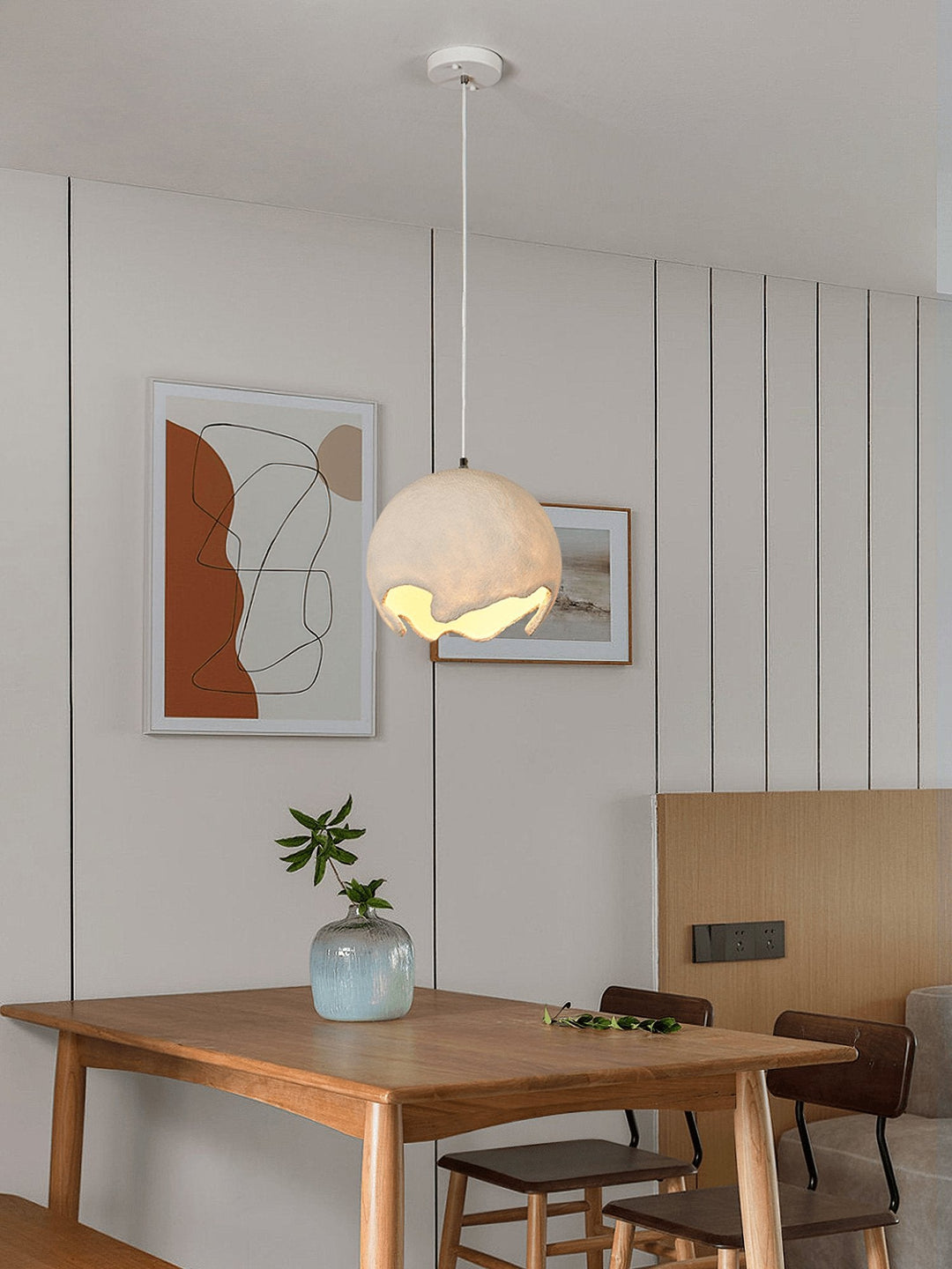 Geometryczny Wiszący Lampa z Żywicy