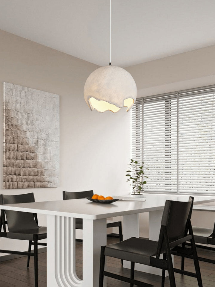 Geometryczny Wiszący Lampa z Żywicy