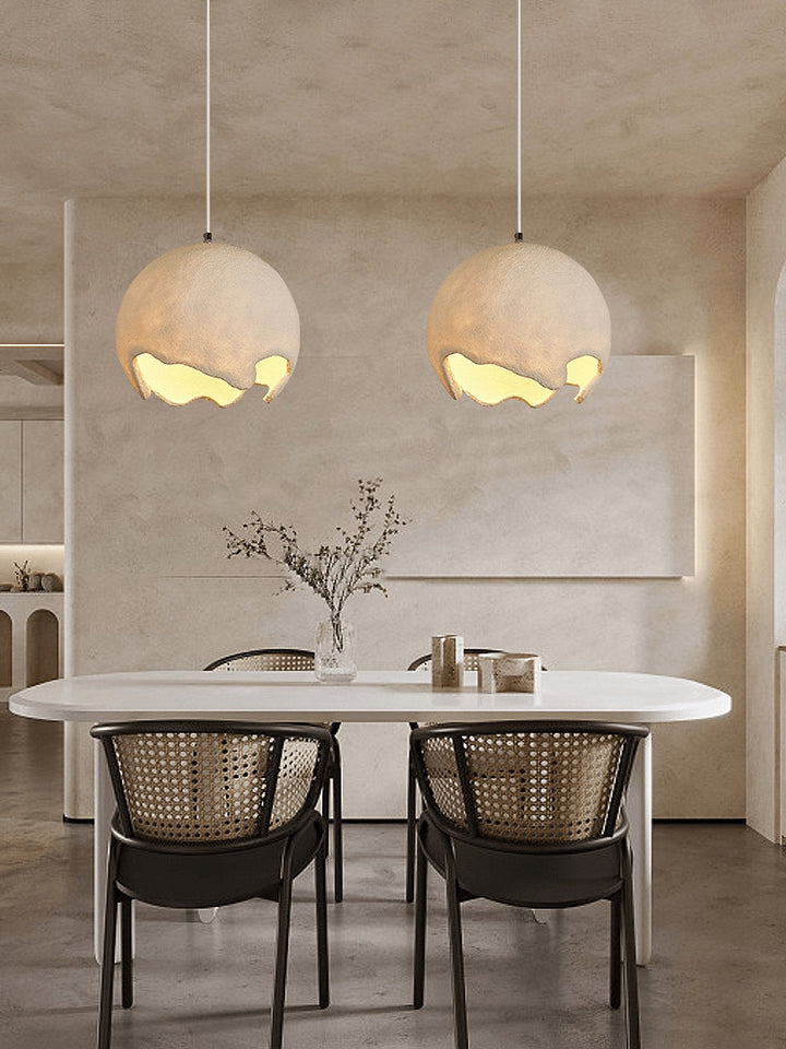 Geometryczny Wiszący Lampa z Żywicy