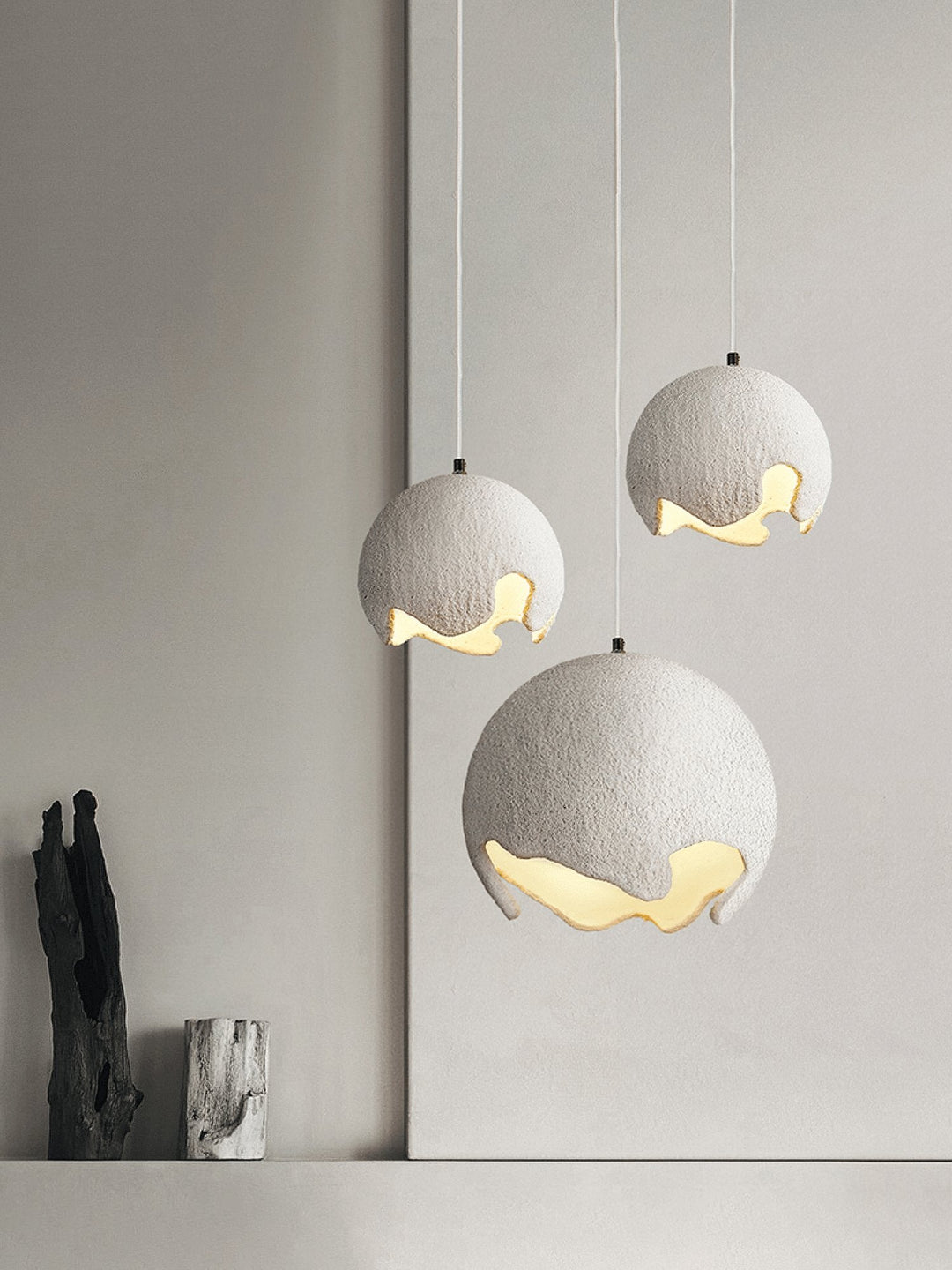 Geometryczny Wiszący Lampa z Żywicy
