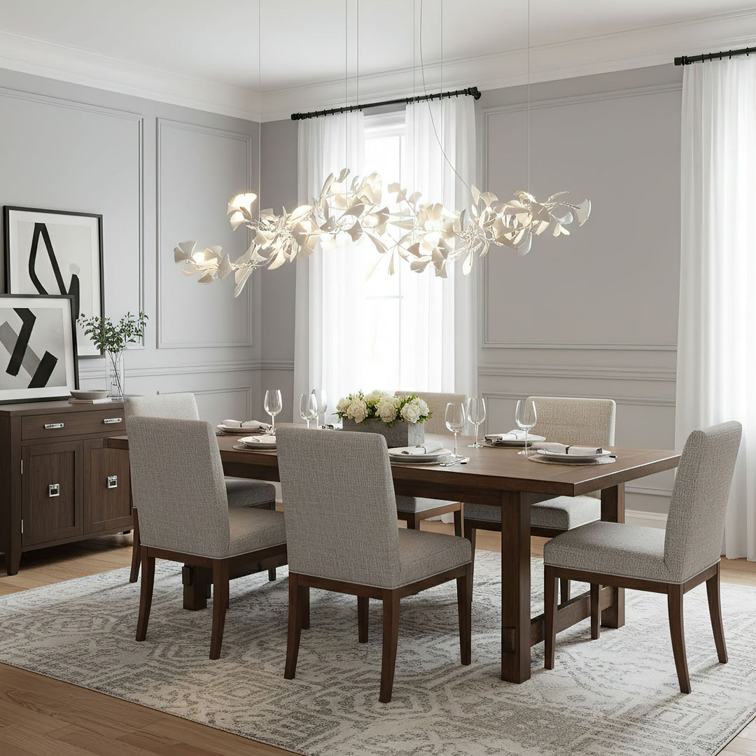 Porcelanowy żyrandol Gingko