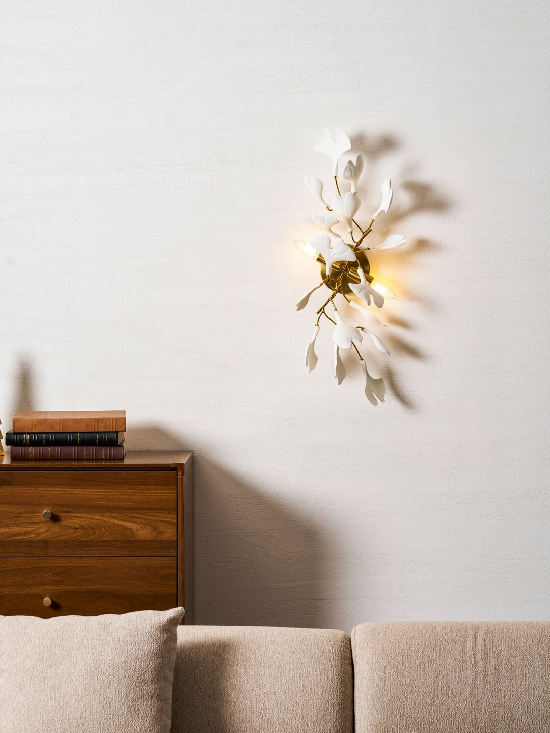 Lampa Ścienna Kwiaty Gingko