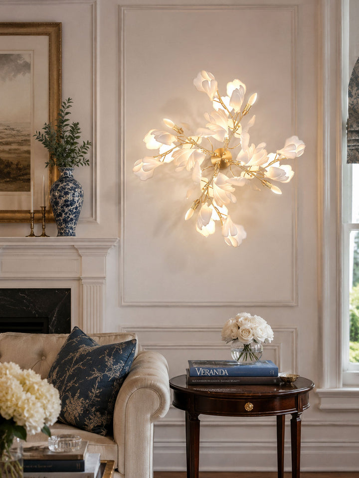 Lampa Ścienna Kwiaty Gingko