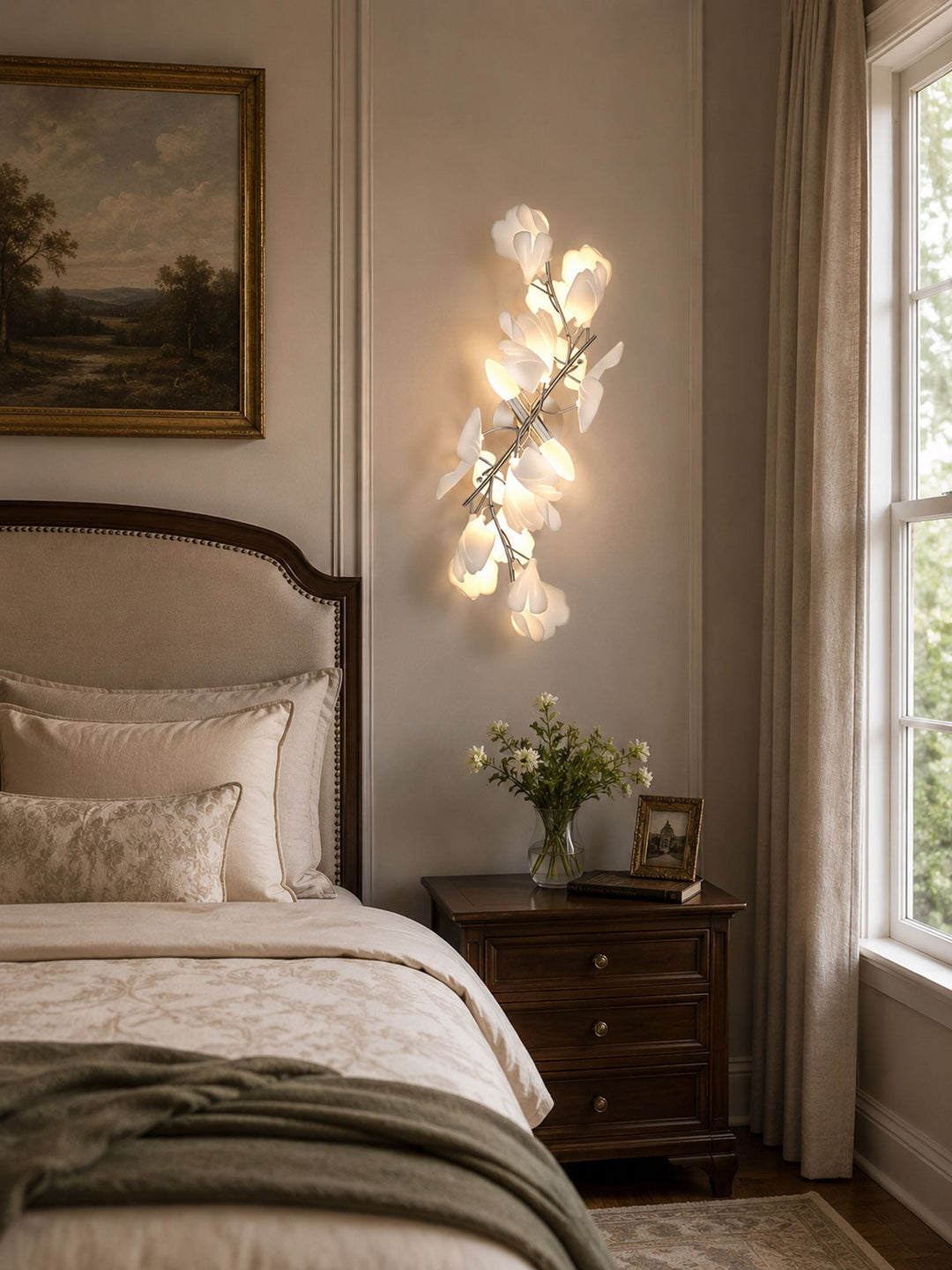 Lampa Ścienna Kwiaty Gingko