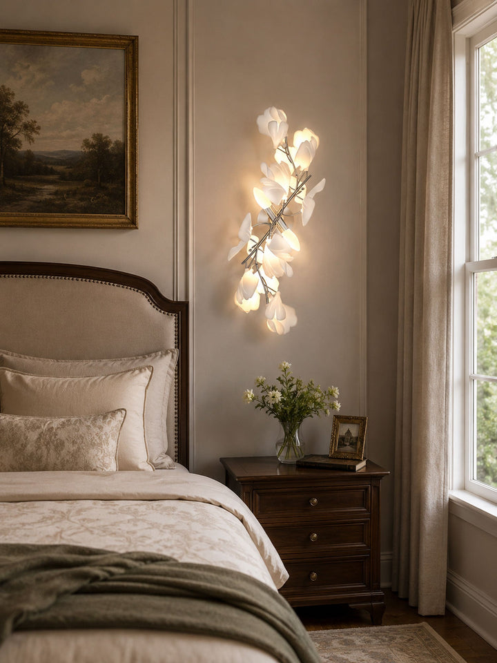 Lampa Ścienna Kwiaty Gingko