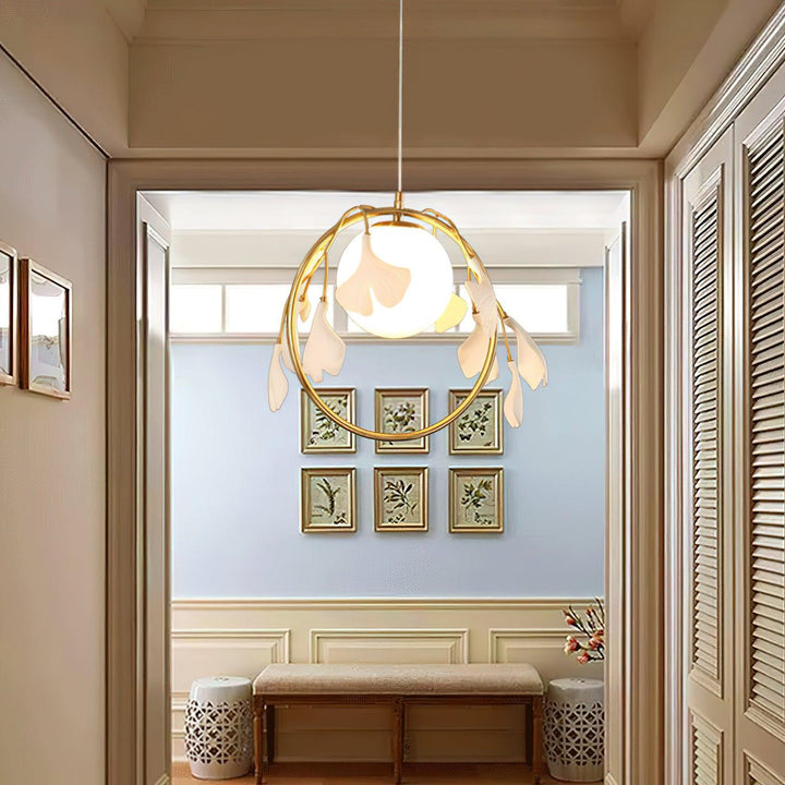Lampa Wisząca Gingko Halo ze Szkła