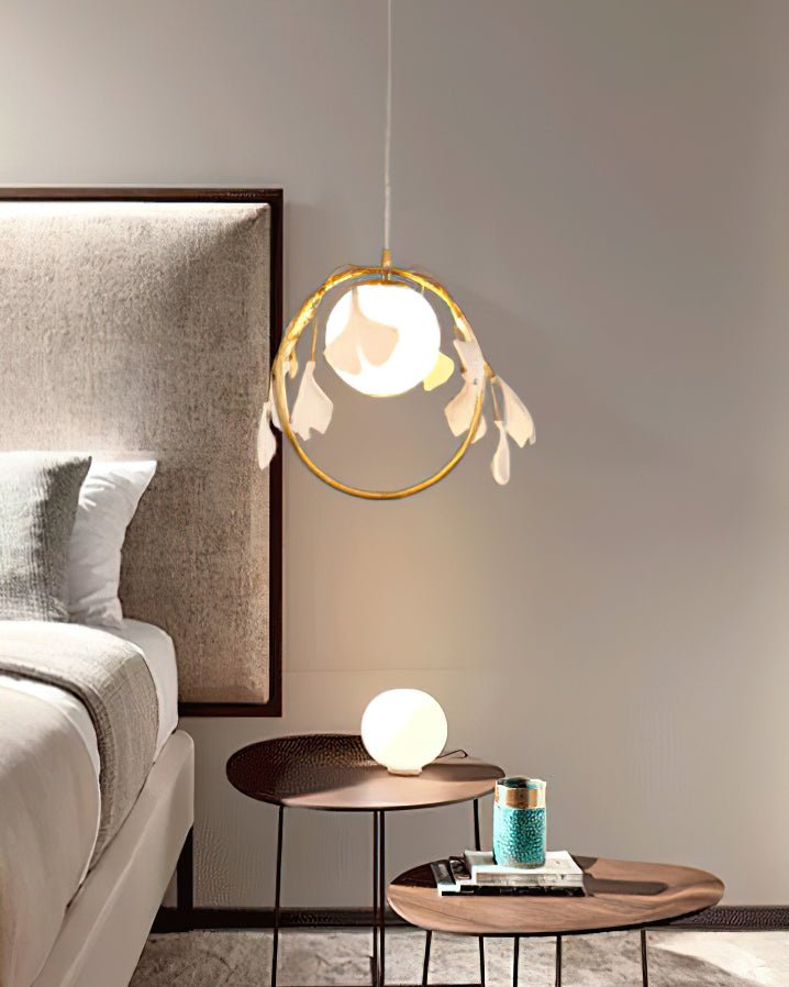 Lampa Wisząca Gingko Halo ze Szkła