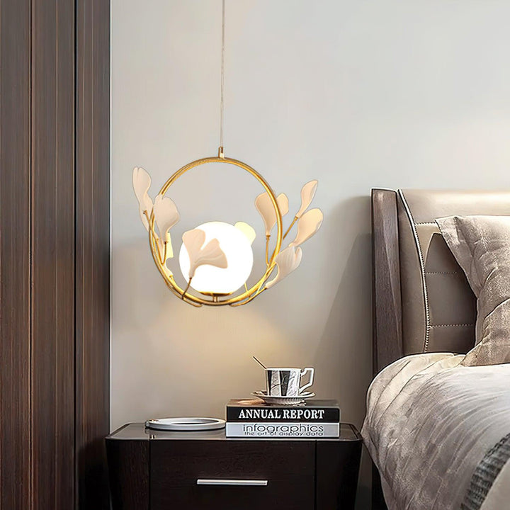 Lampa Wisząca Gingko Halo ze Szkła