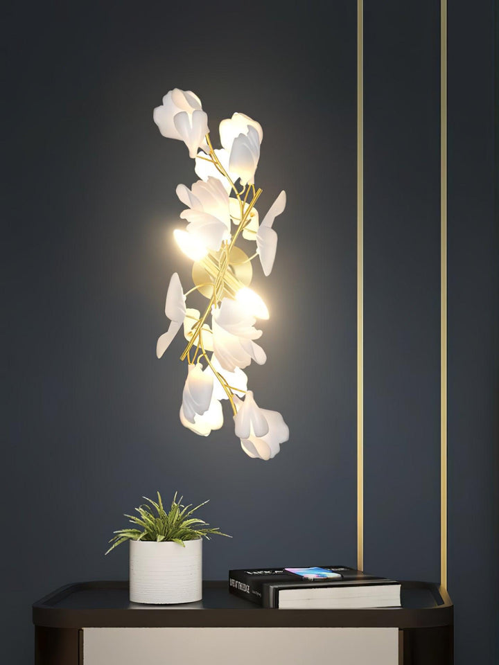 Lampa Ścienna Kwiaty Gingko