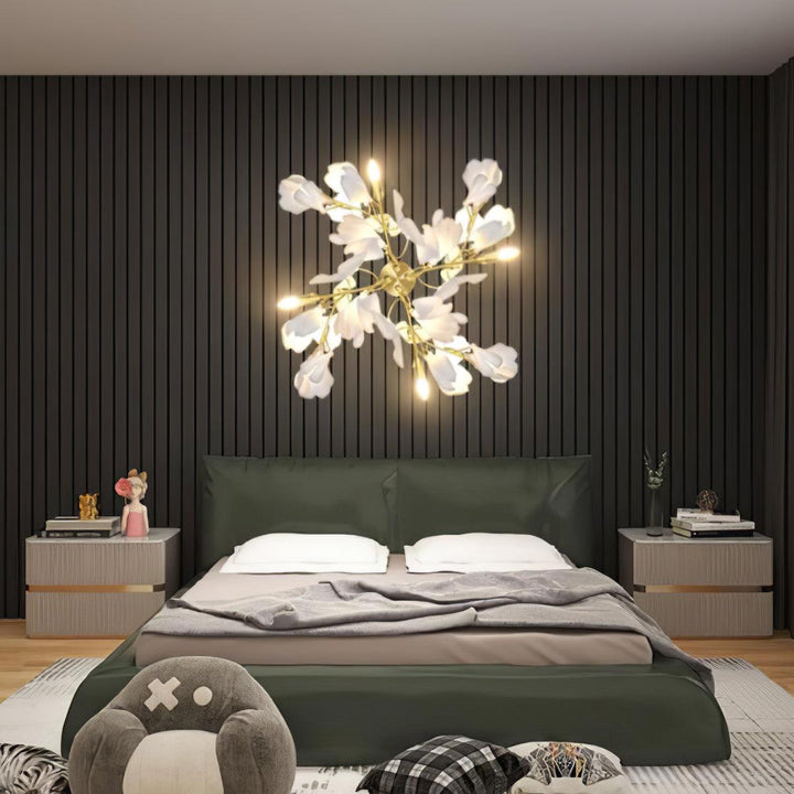 Lampa Ścienna Kwiaty Gingko