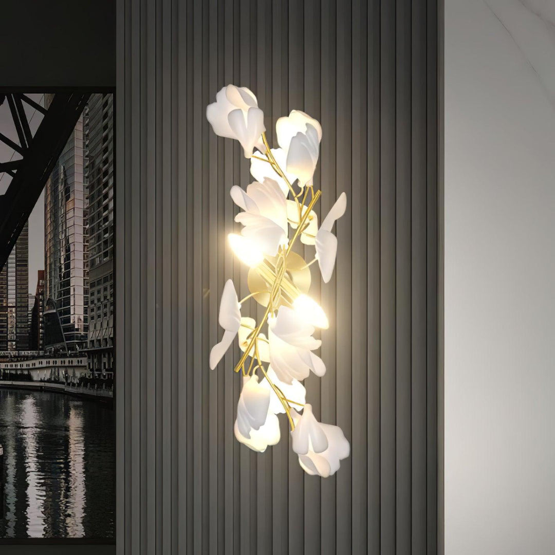 Lampa Ścienna Kwiaty Gingko