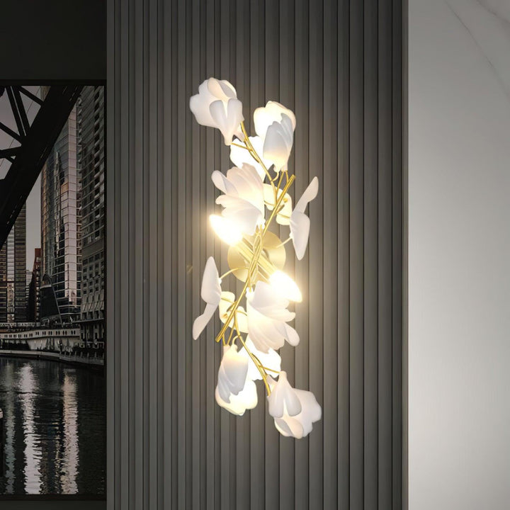 Lampa Ścienna Kwiaty Gingko