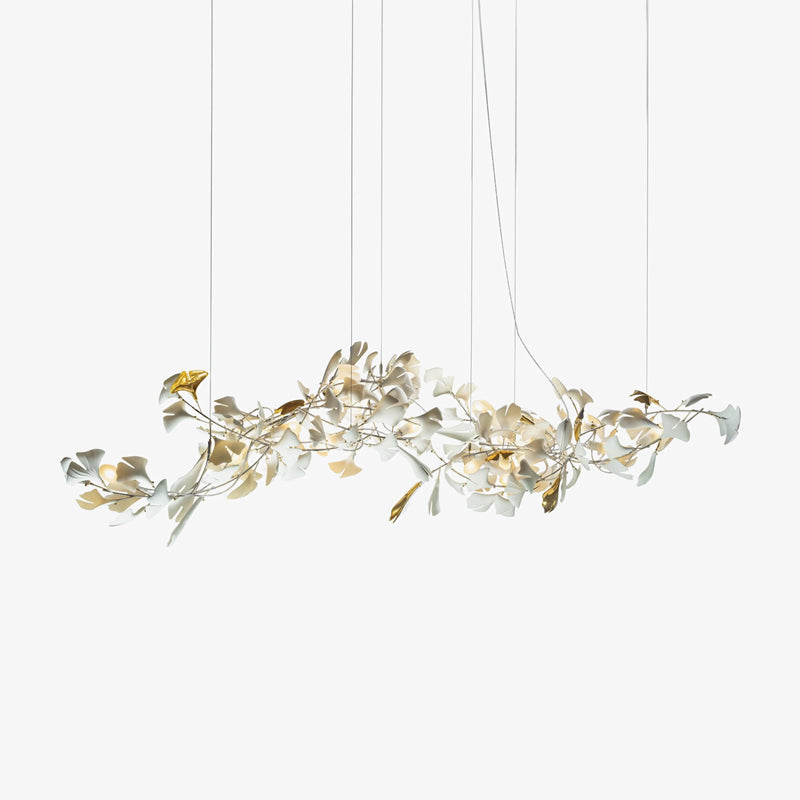 Porcelanowy żyrandol Gingko