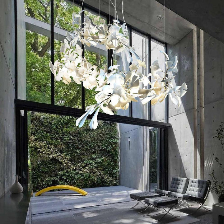 Porcelanowy żyrandol Gingko