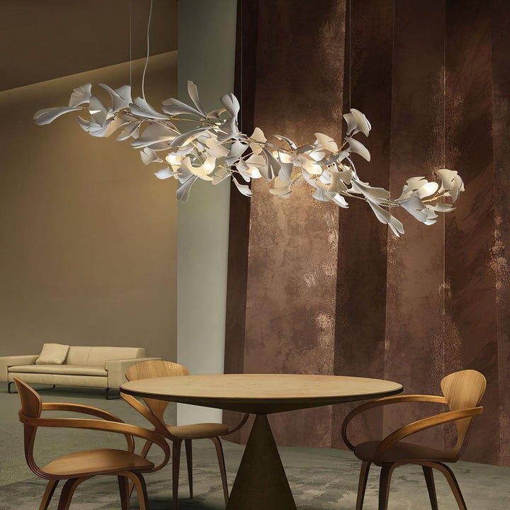 Porcelanowy żyrandol Gingko