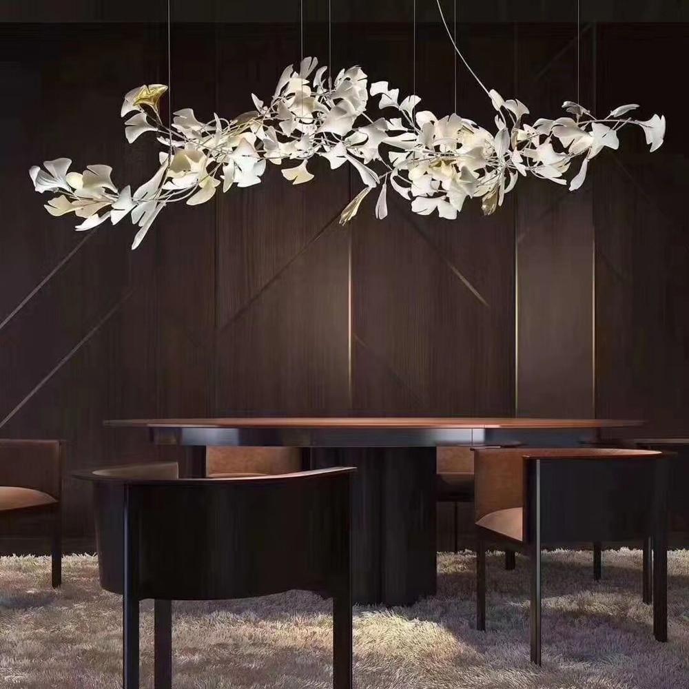 Porcelanowy żyrandol Gingko