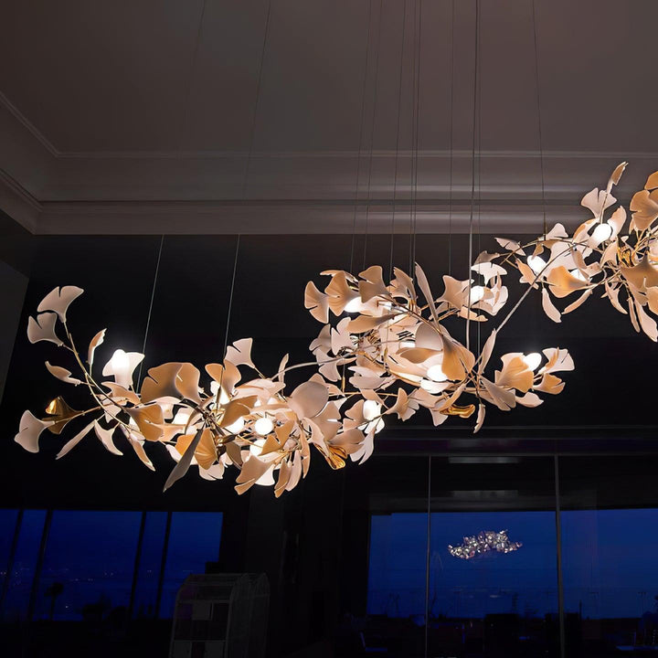 Porcelanowy żyrandol Gingko