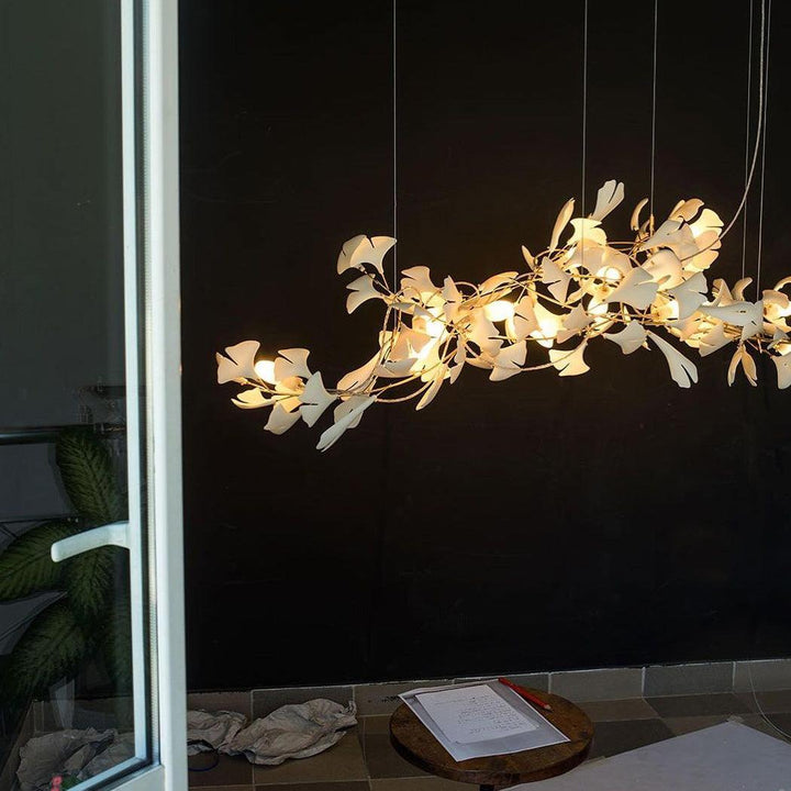 Porcelanowy żyrandol Gingko