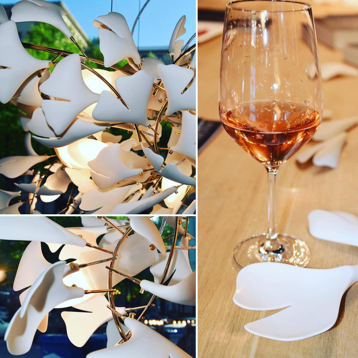 Porcelanowy żyrandol Gingko