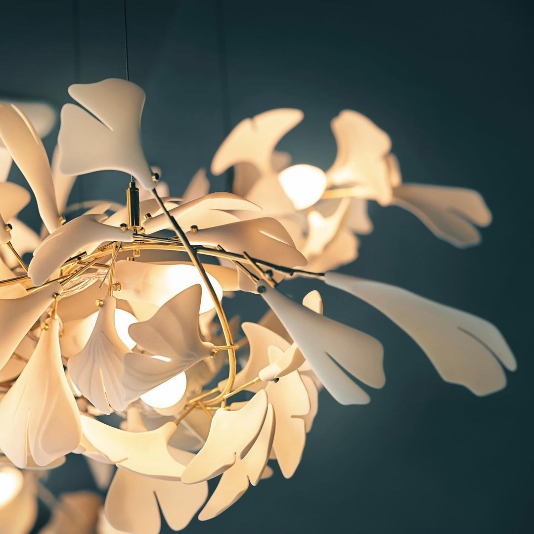 Porcelanowy żyrandol Gingko