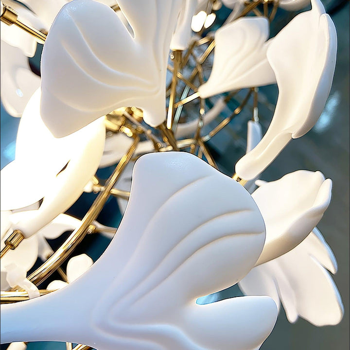 Porcelanowy żyrandol Gingko
