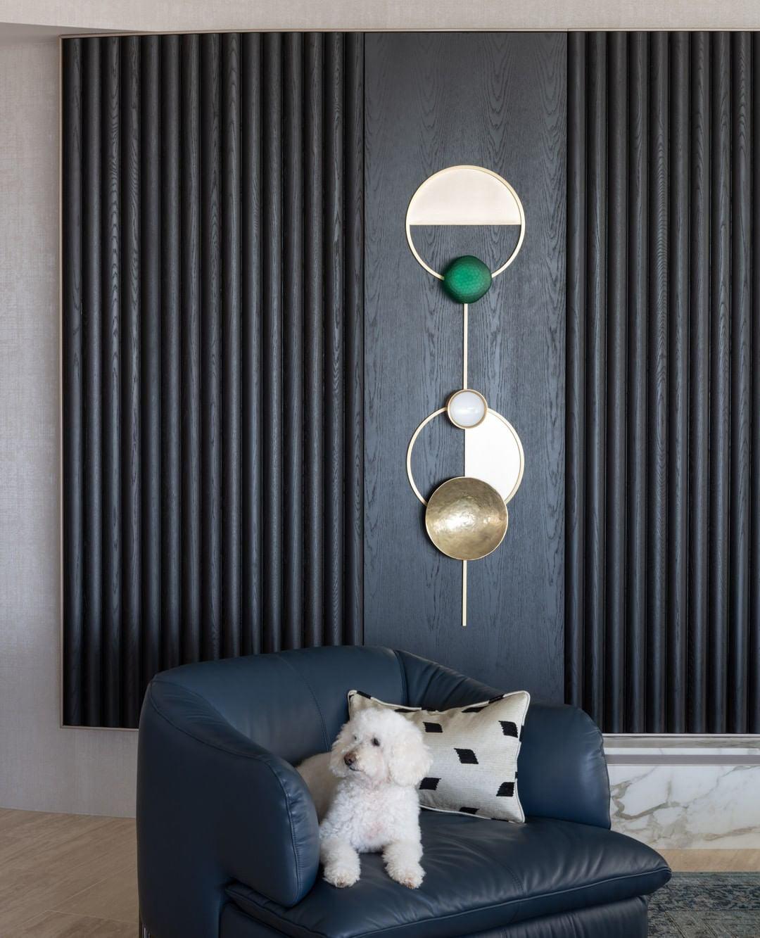 Lampa Ścienna z Kamieni Szlachetnych