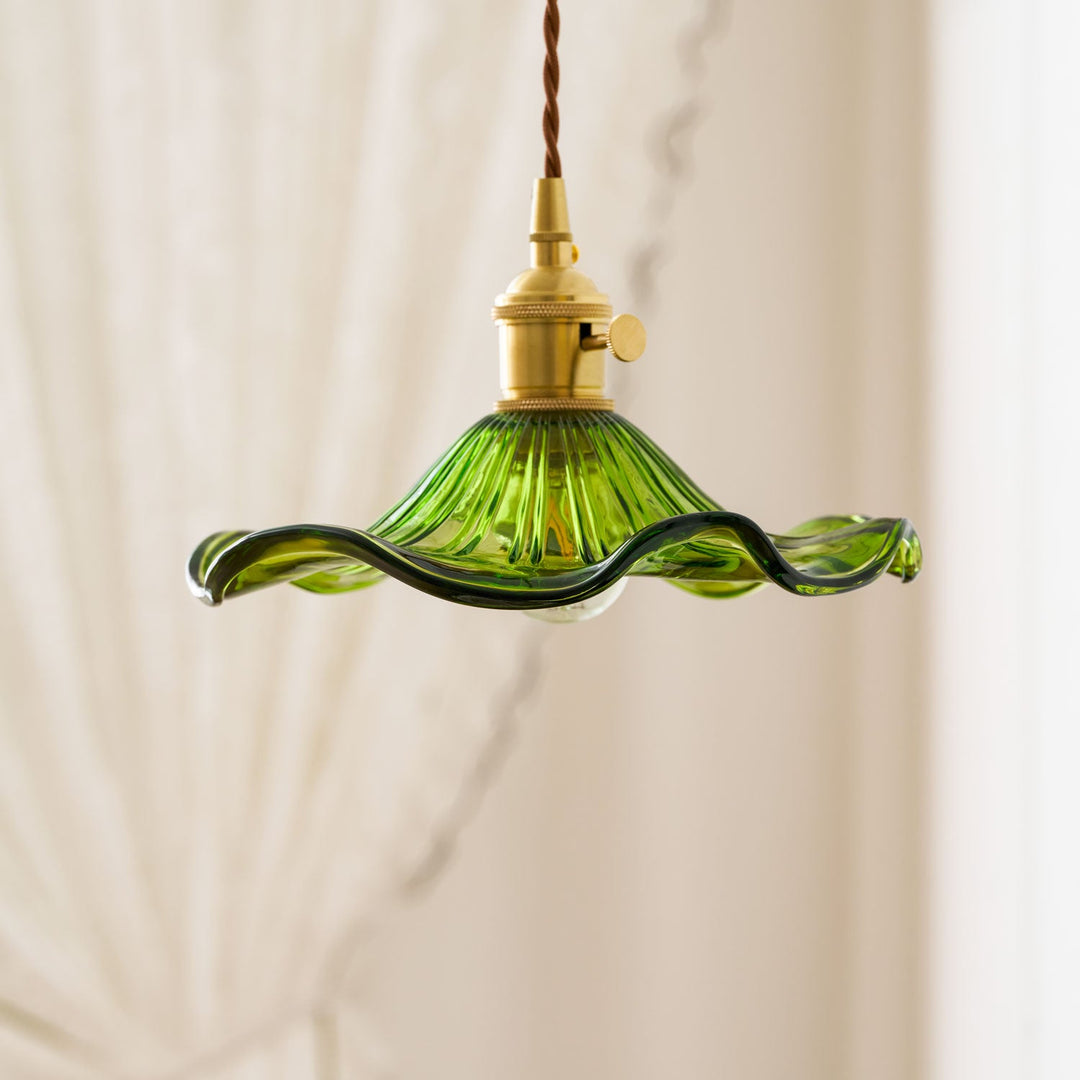 Szklana Lampa z Kwiatem Hibiskusa