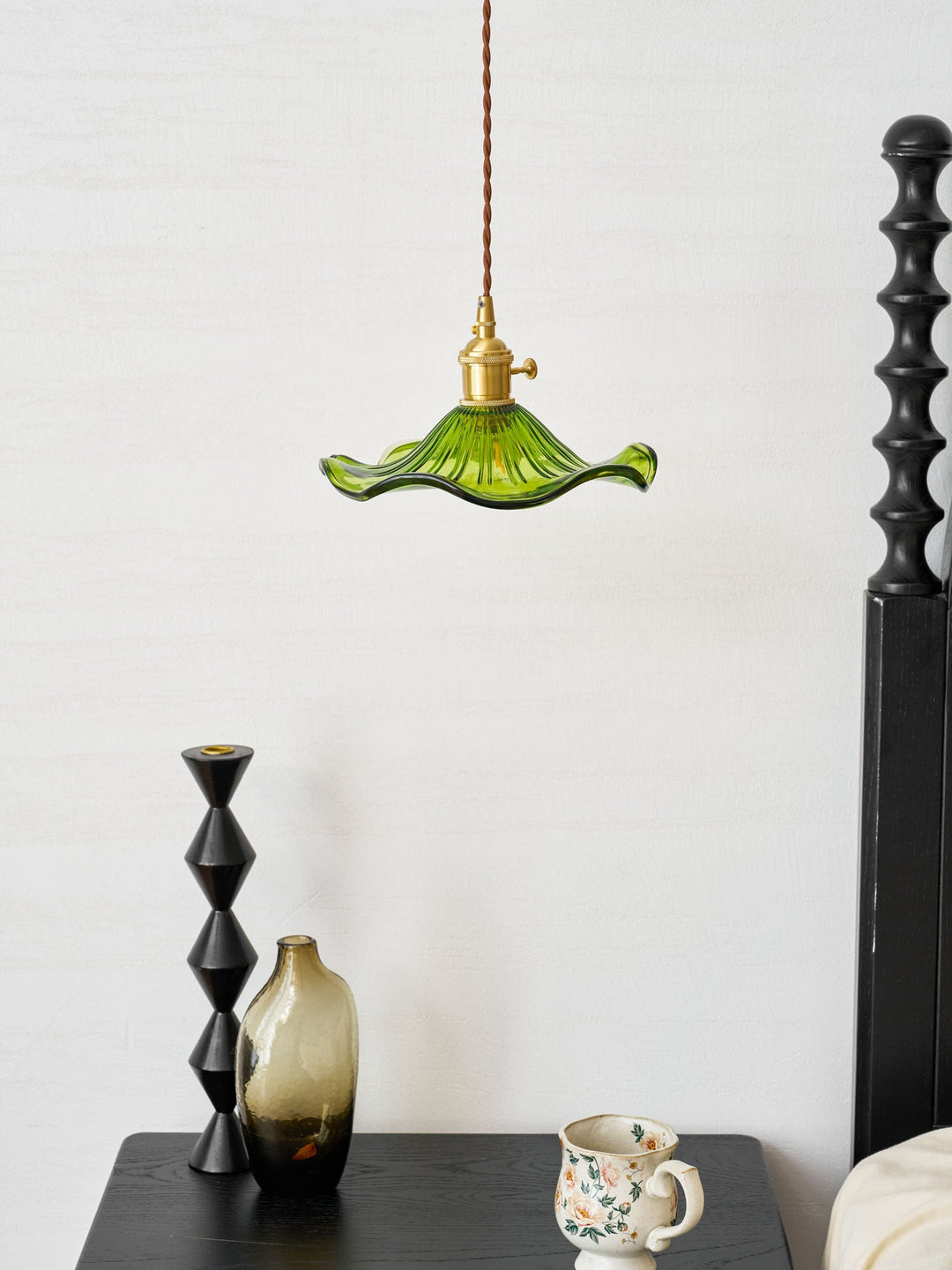 Szklana Lampa z Kwiatem Hibiskusa