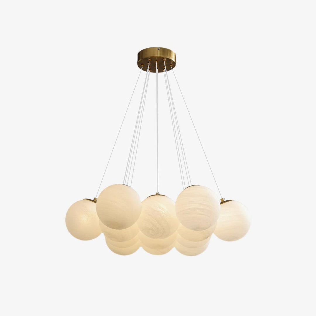 Lampa wisząca z szklanym klastrem
