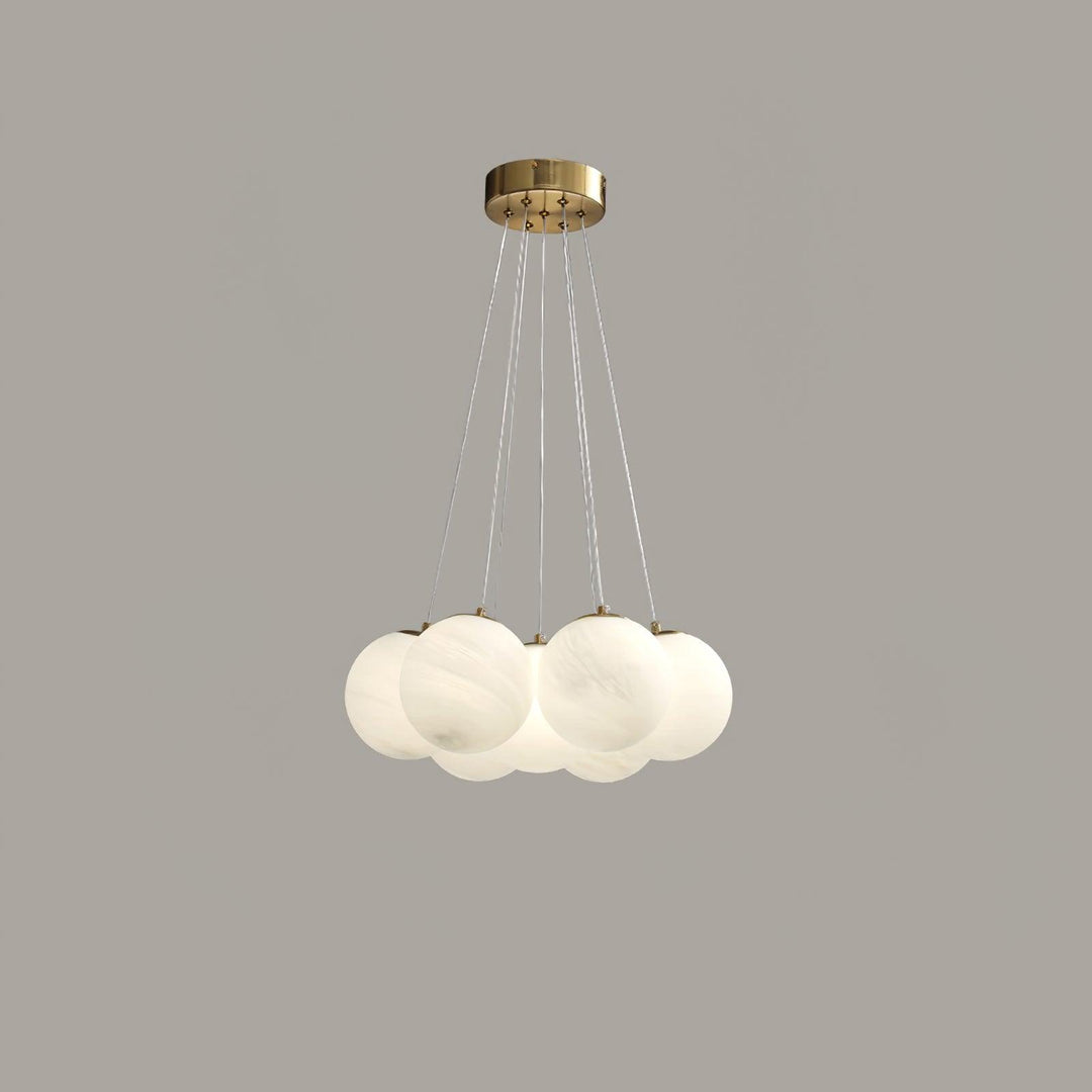 Lampa wisząca z szklanym klastrem