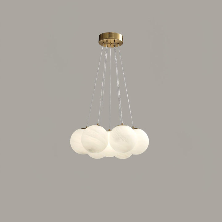 Lampa wisząca z szklanym klastrem
