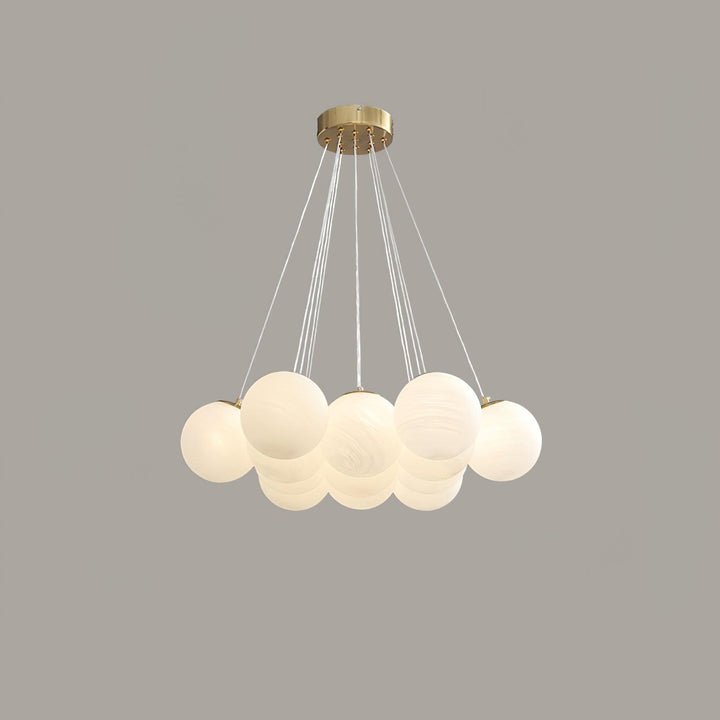 Lampa wisząca z szklanym klastrem