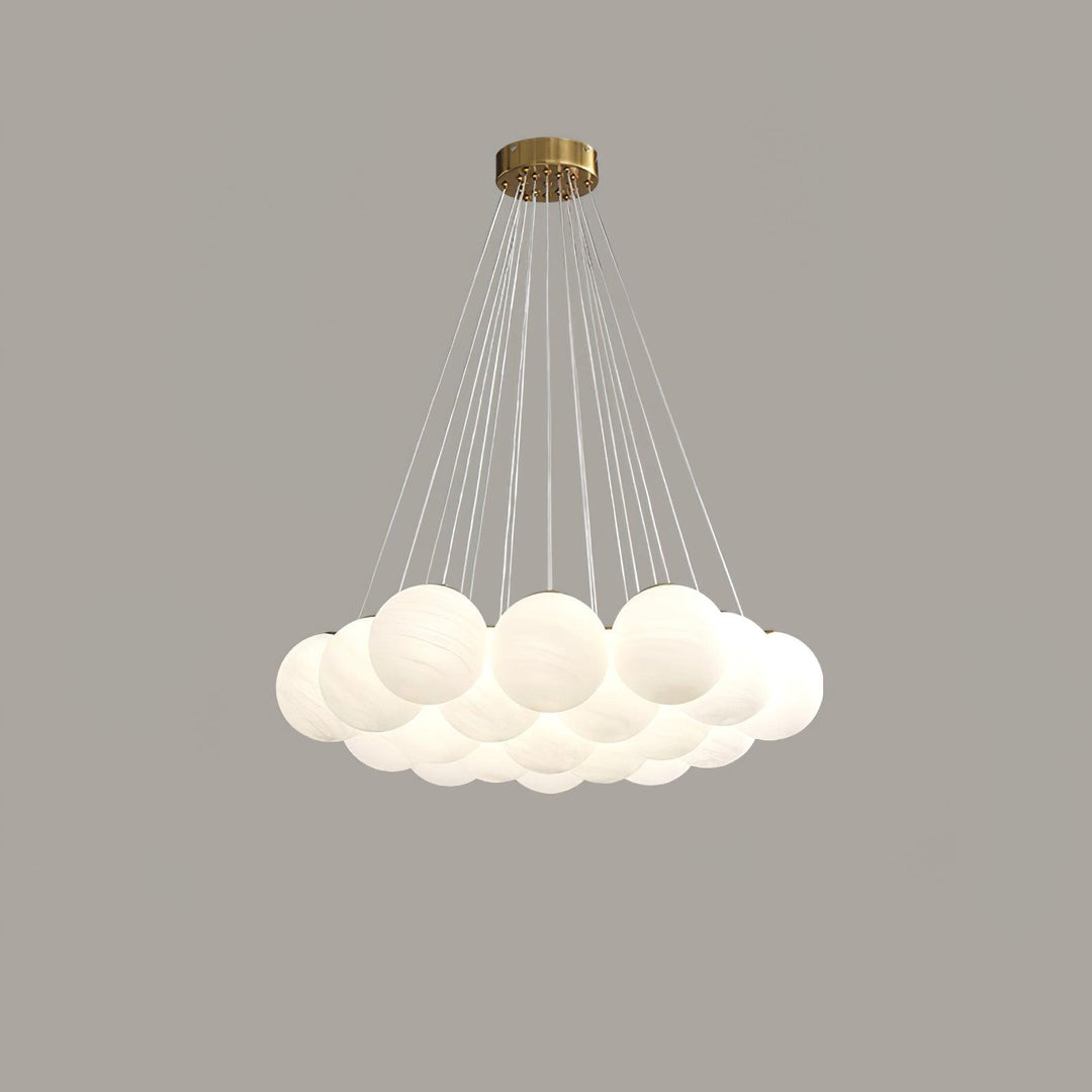 Lampa wisząca z szklanym klastrem