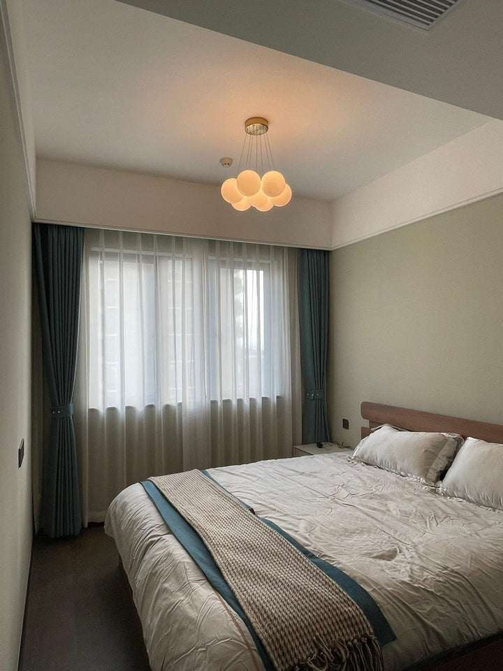 Lampa wisząca z szklanym klastrem