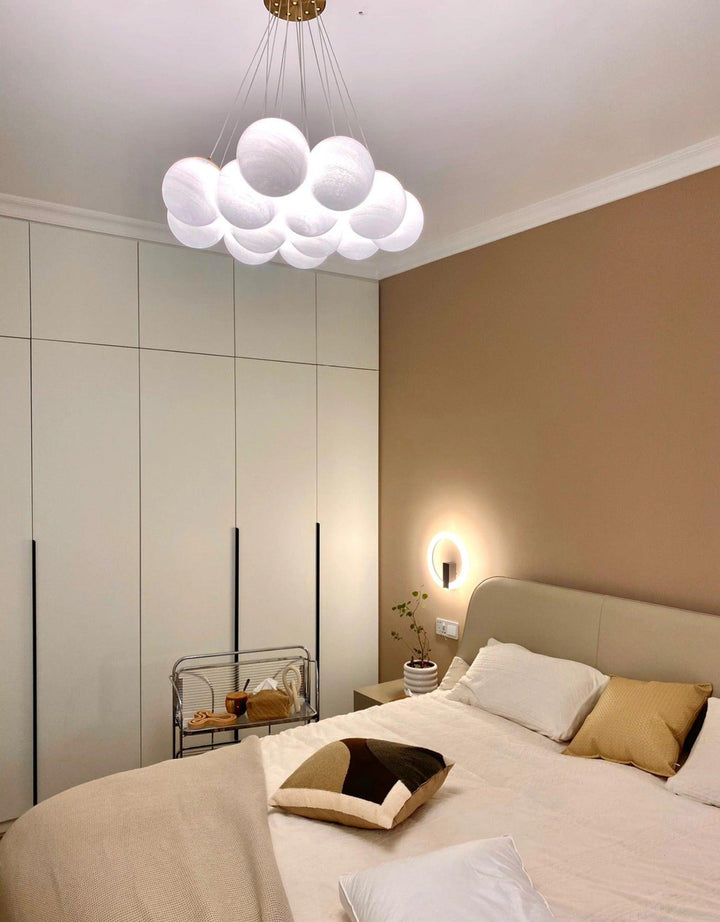 Lampa wisząca z szklanym klastrem