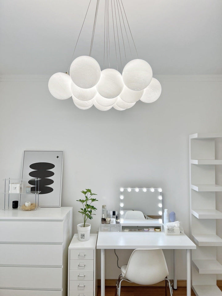 Lampa wisząca z szklanym klastrem