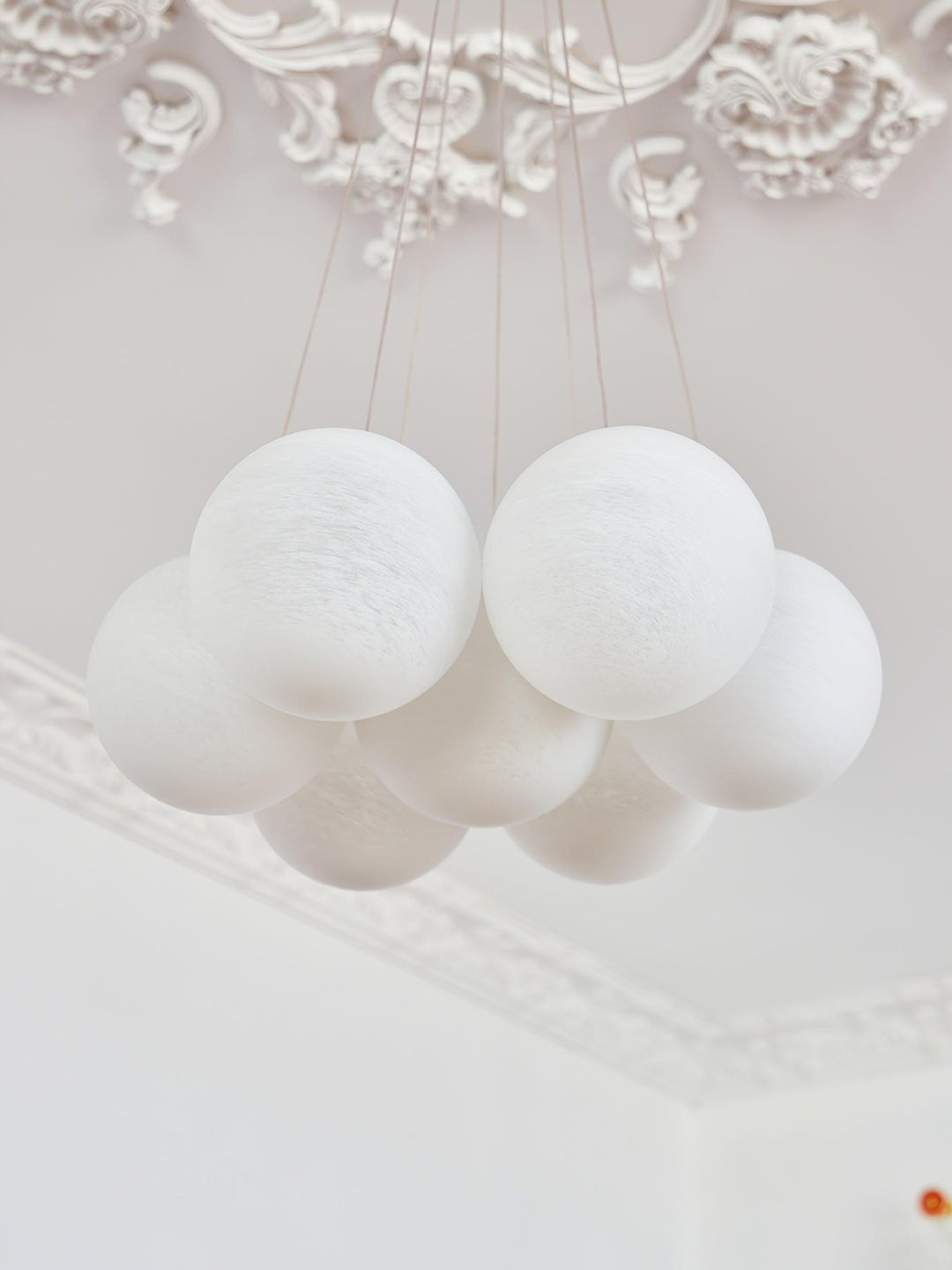 Lampa wisząca z szklanym klastrem