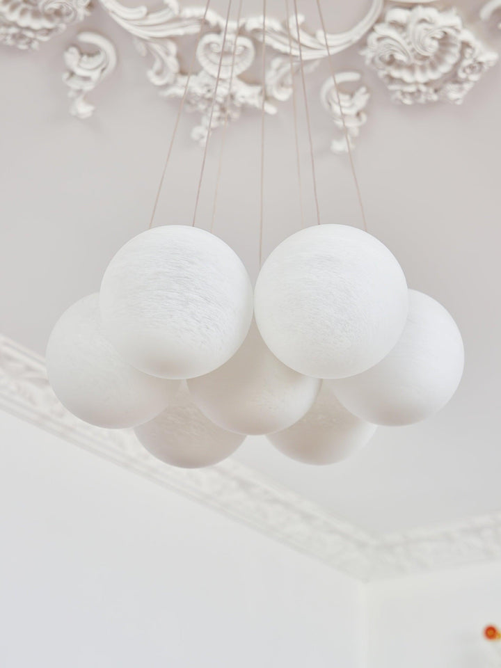 Lampa wisząca z szklanym klastrem