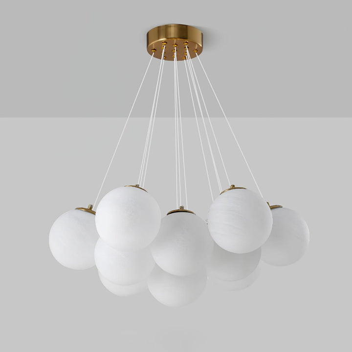 Lampa wisząca z szklanym klastrem
