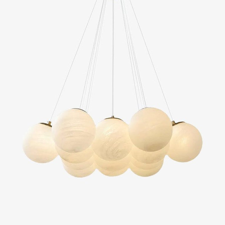 Lampa wisząca z szklanym klastrem