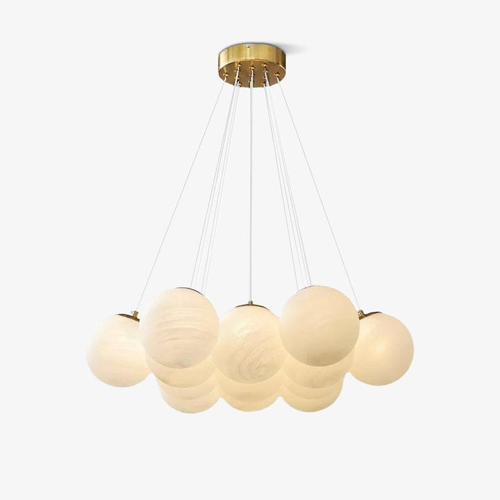 Lampa wisząca z szklanym klastrem