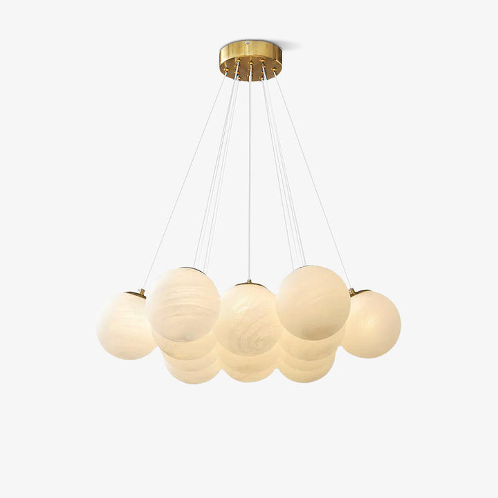 Lampa wisząca z szklanym klastrem