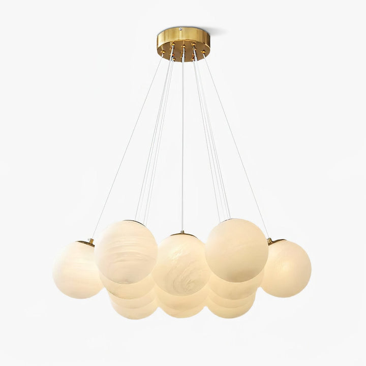 Lampa wisząca z szklanym klastrem