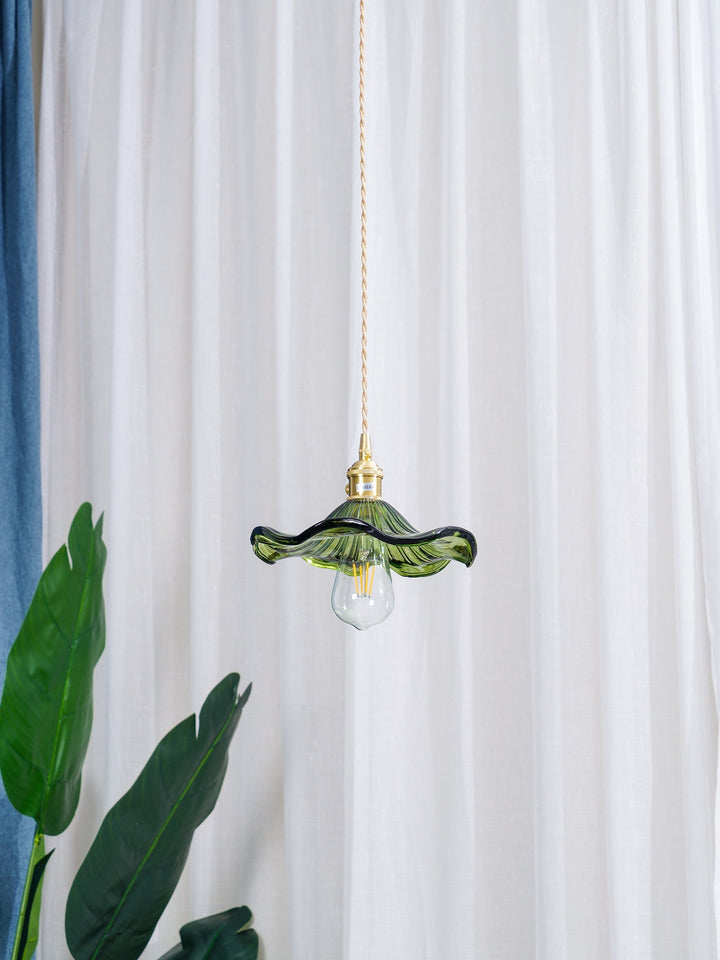 Szklana Lampa z Kwiatem Hibiskusa