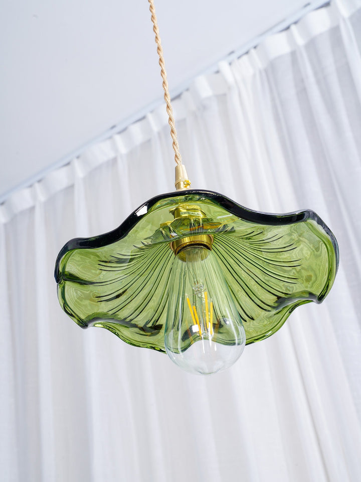 Szklana Lampa z Kwiatem Hibiskusa