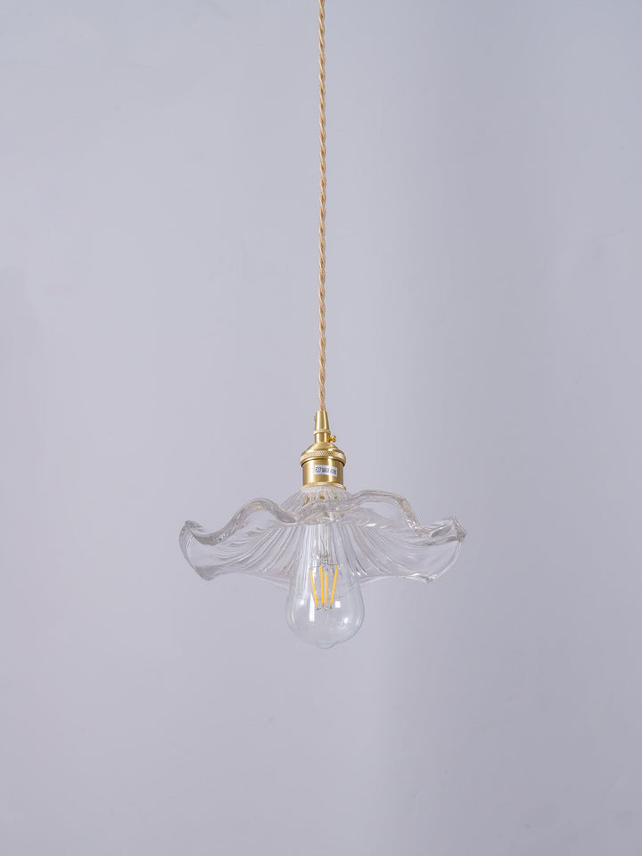 Szklana Lampa z Kwiatem Hibiskusa